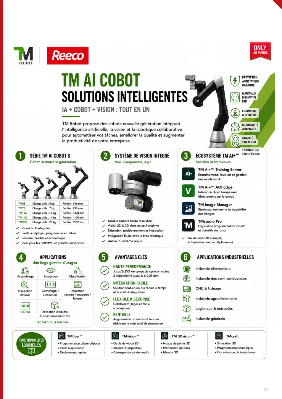 TM AI COBOT – Solutions intelligentes - page 37 du catalogue TEKNIS 2026